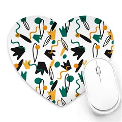 Flowers Duck Legs Line Heart Mousepads by Mariart