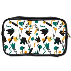 Flowers Duck Legs Line Toiletries Bags 2-side by Mariart