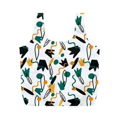 Flowers Duck Legs Line Full Print Recycle Bags (m)  by Mariart