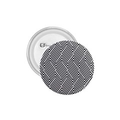 Escher Striped Black And White Plain Vinyl 1 75  Buttons by Mariart