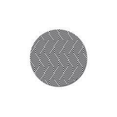 Escher Striped Black And White Plain Vinyl Golf Ball Marker (10 Pack) by Mariart