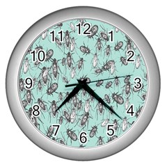 Cockroach Insects Wall Clocks (silver) 