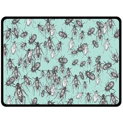 Cockroach Insects Fleece Blanket (large)  by Mariart