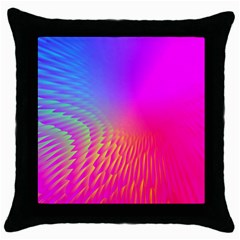 Light Aurora Pink Purple Gold Throw Pillow Case (black) by Mariart