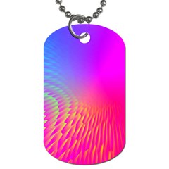 Light Aurora Pink Purple Gold Dog Tag (one Side) by Mariart