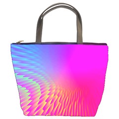 Light Aurora Pink Purple Gold Bucket Bags by Mariart