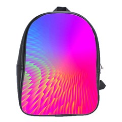 Light Aurora Pink Purple Gold School Bags(large)  by Mariart