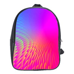 Light Aurora Pink Purple Gold School Bags (xl)  by Mariart