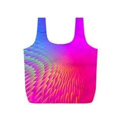 Light Aurora Pink Purple Gold Full Print Recycle Bags (s)  by Mariart