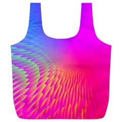 Light Aurora Pink Purple Gold Full Print Recycle Bags (l) 