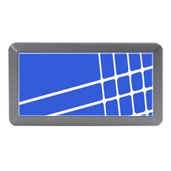 Line Stripes Blue Memory Card Reader (mini) by Mariart