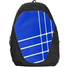 Line Stripes Blue Backpack Bag