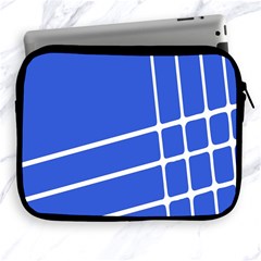 Line Stripes Blue Apple Ipad 2/3/4 Zipper Cases by Mariart