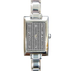 Funky Chevron Stripes Triangles Rectangle Italian Charm Watch