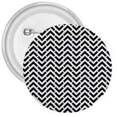 Funky Chevron Stripes Triangles 3  Buttons by Mariart