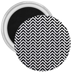 Funky Chevron Stripes Triangles 3  Magnets by Mariart