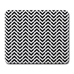 Funky Chevron Stripes Triangles Large Mousepads by Mariart