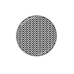 Funky Chevron Stripes Triangles Hat Clip Ball Marker by Mariart