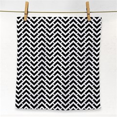 Funky Chevron Stripes Triangles Face Towel by Mariart