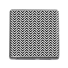 Funky Chevron Stripes Triangles Memory Card Reader (square)