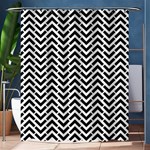 Funky Chevron Stripes Triangles Shower Curtain 60  x 72  (Medium)  60 x72  Curtain