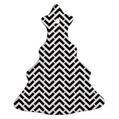 Funky Chevron Stripes Triangles Ornament (christmas Tree)  by Mariart