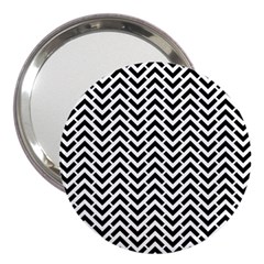 Funky Chevron Stripes Triangles 3  Handbag Mirrors