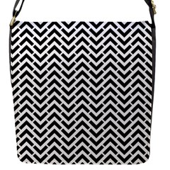 Funky Chevron Stripes Triangles Flap Messenger Bag (s)