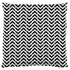 Funky Chevron Stripes Triangles Large Flano Cushion Case (one Side) by Mariart