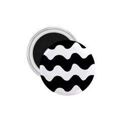 Lokki Cotton White Black Waves 1 75  Magnets