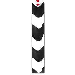 Lokki Cotton White Black Waves Large Book Marks by Mariart