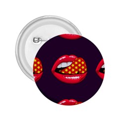 Lip Vector Hipster Example Image Star Sexy Purple Red 2 25  Buttons by Mariart