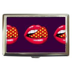 Lip Vector Hipster Example Image Star Sexy Purple Red Cigarette Money Cases by Mariart