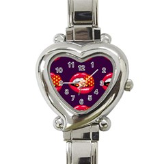 Lip Vector Hipster Example Image Star Sexy Purple Red Heart Italian Charm Watch