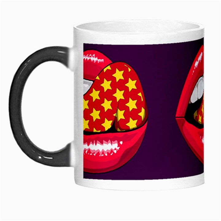 Lip Vector Hipster Example Image Star Sexy Purple Red Morph Mugs