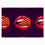 Lip Vector Hipster Example Image Star Sexy Purple Red Large Glasses Cloth Front