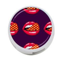 Lip Vector Hipster Example Image Star Sexy Purple Red 4-port Usb Hub (one Side)