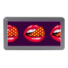 Lip Vector Hipster Example Image Star Sexy Purple Red Memory Card Reader (mini)