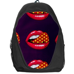 Lip Vector Hipster Example Image Star Sexy Purple Red Backpack Bag by Mariart