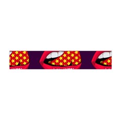 Lip Vector Hipster Example Image Star Sexy Purple Red Flano Scarf (mini) by Mariart