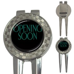 Opening Soon Sign 3-in-1 Golf Divots by Mariart