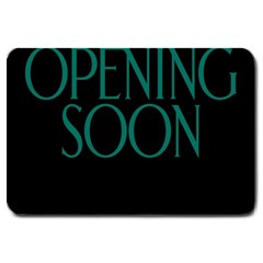 Opening Soon Sign Large Doormat  by Mariart