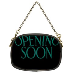 Opening Soon Sign Chain Purses (two Sides)  by Mariart