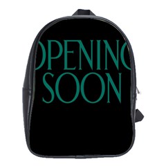 Opening Soon Sign School Bags(large)  by Mariart