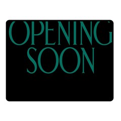 Opening Soon Sign Fleece Blanket (small) by Mariart