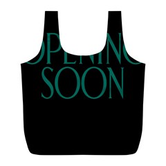 Opening Soon Sign Full Print Recycle Bags (l) 