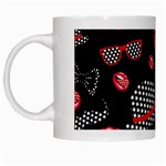 Lip Hat Vector Hipster Example Image Star Sexy Black Red White Mugs Left