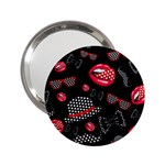 Lip Hat Vector Hipster Example Image Star Sexy Black Red 2.25  Handbag Mirrors Front