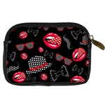 Lip Hat Vector Hipster Example Image Star Sexy Black Red Digital Camera Cases Back