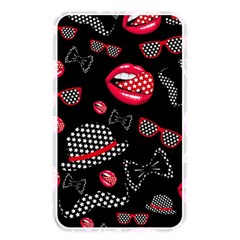 Lip Hat Vector Hipster Example Image Star Sexy Black Red Memory Card Reader by Mariart